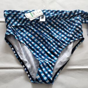 Tommy Bahama Blue and White Geometric Bikini